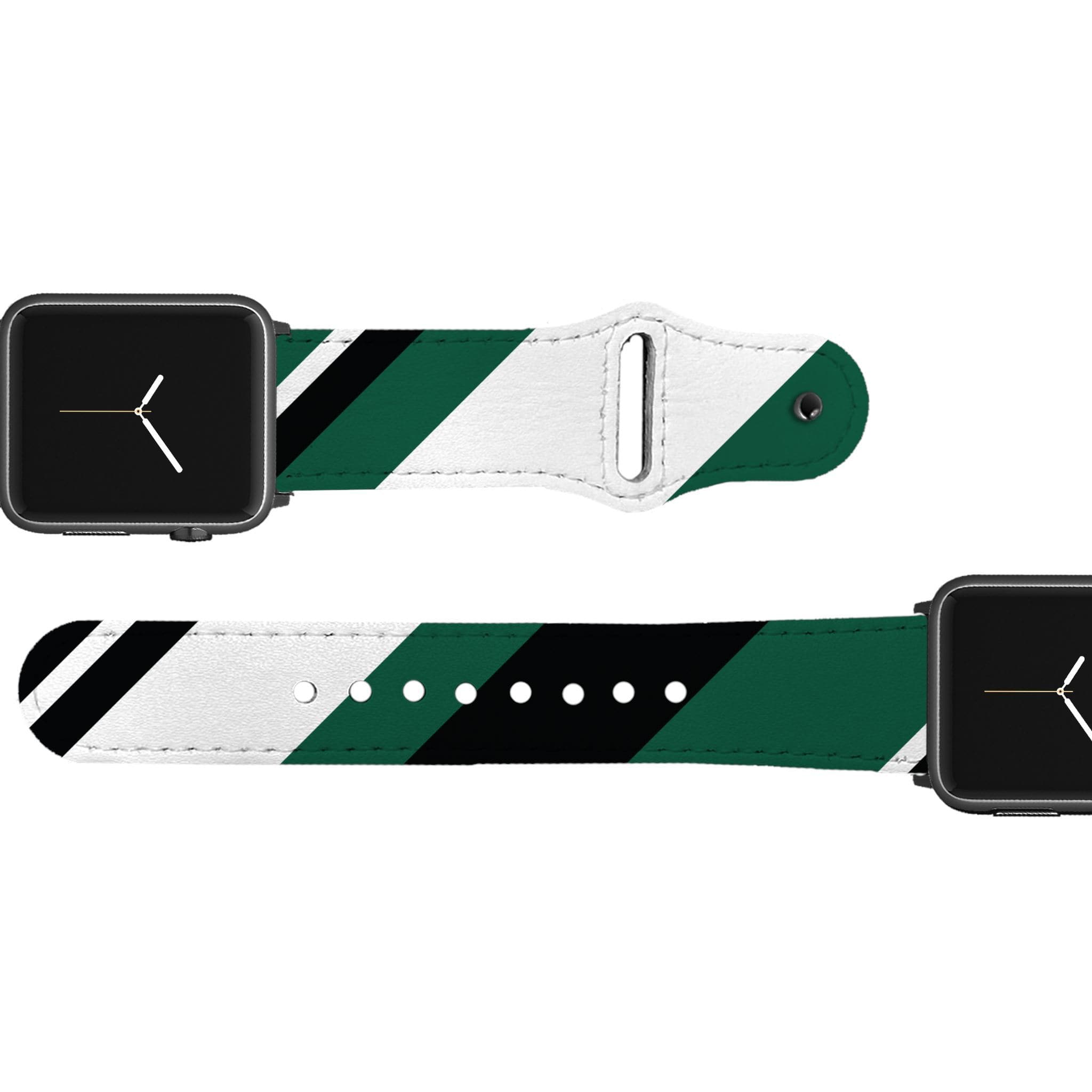 New York Football Color Block Team Spirit Leather Apple Watch Band Apple Watch Band - Leather C4 BELTS