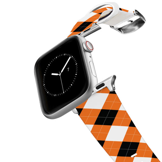 Oklahoma State University Argyle Gameday Apple Watch Band Apple Watch Band C4 BELTS