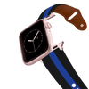 Thin Blue Line Leather Apple Watch Band