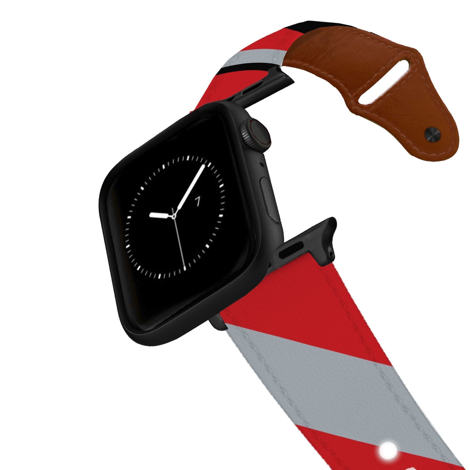 Tampa Bay Football Color Block Team Spirit Leather Apple Watch Band Apple Watch Band - Leather C4 BELTS