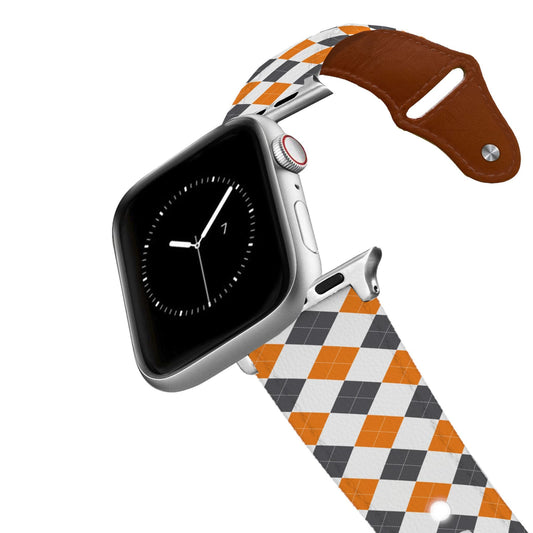 University of Tennessee Argyle Team Spirit Leather Apple Watch Band Apple Watch Band - Leather C4 BELTS