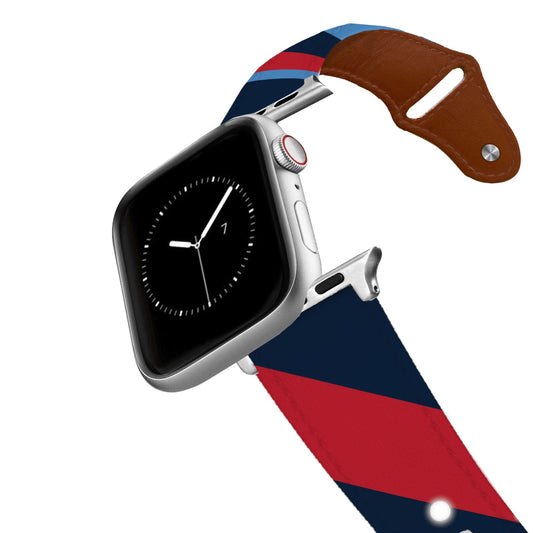 Tennessee Football Color Block Team Spirit Leather Apple Watch Band Apple Watch Band - Leather C4 BELTS
