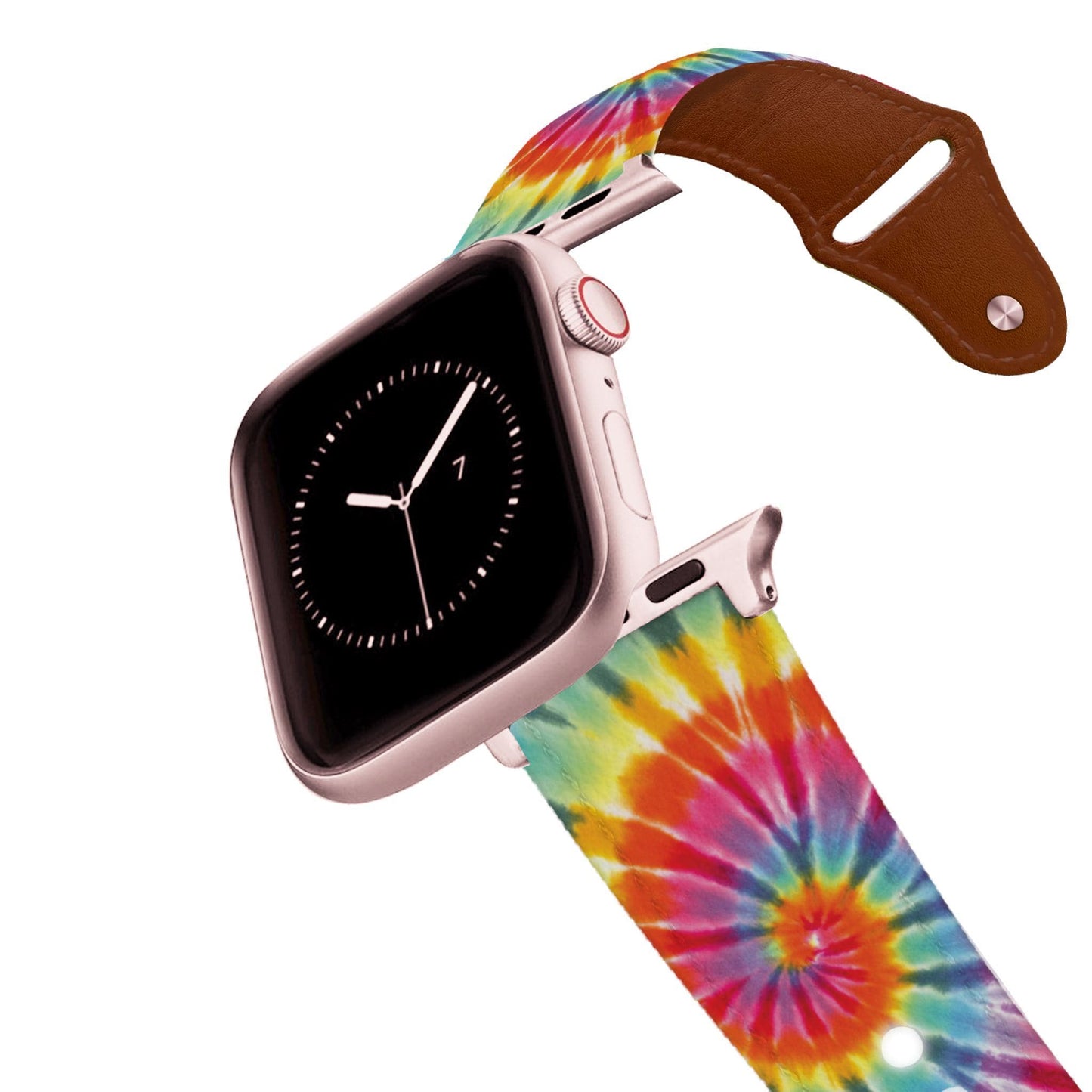 Tie Dye Swirl Leather Apple Watch Band Apple Watch Band - Leather C4 BELTS