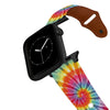 Tie Dye Swirl Leather Apple Watch Band Apple Watch Band - Leather C4 BELTS