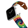Sunset Tie Dye Leather Apple Watch Band Apple Watch Band - Leather C4 BELTS