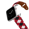 University of Georgia Argyle Team Spirit Leather Apple Watch Band Apple Watch Band - Leather C4 BELTS