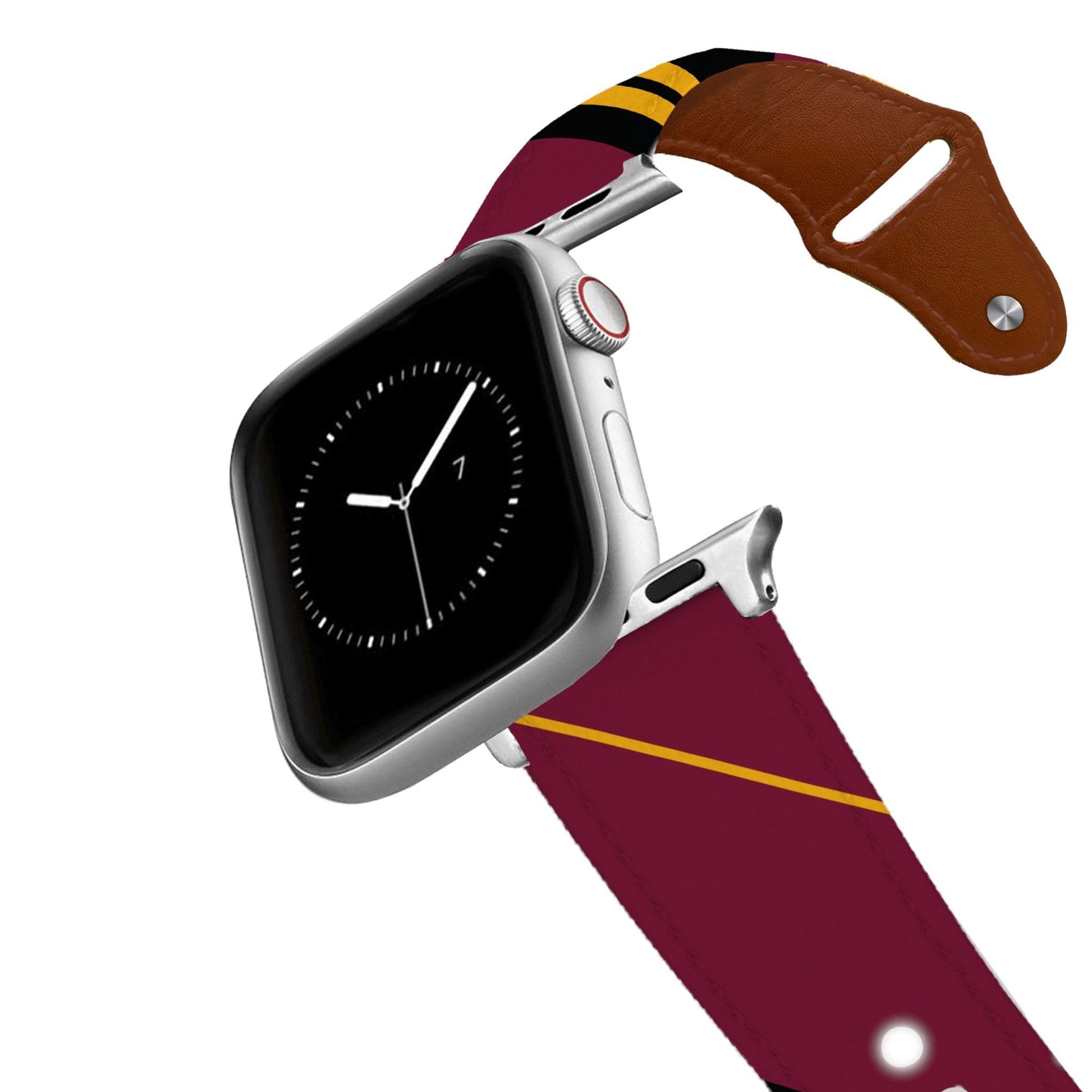 Washington Football Color Block Team Spirit Leather Apple Watch Band Apple Watch Band - Leather C4 BELTS