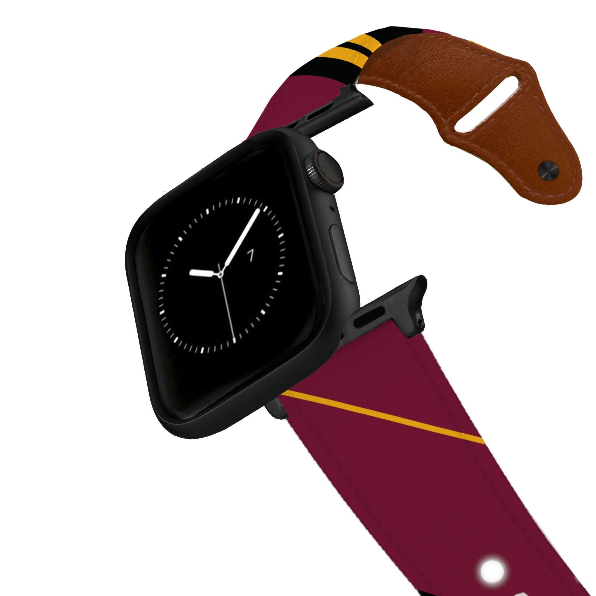 Washington Football Color Block Team Spirit Leather Apple Watch Band Apple Watch Band - Leather C4 BELTS