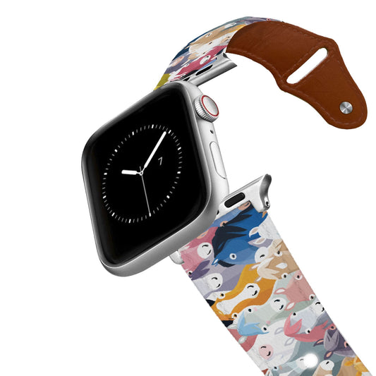 Horse Heads Leather Apple Watch Band Apple Watch Band - Leather C4 BELTS