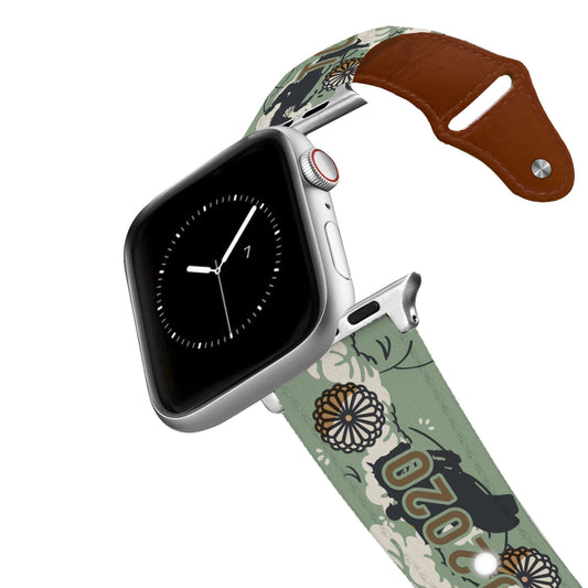 Tokyo Dreams Leather Apple Watch Band Apple Watch Band - Leather C4 BELTS