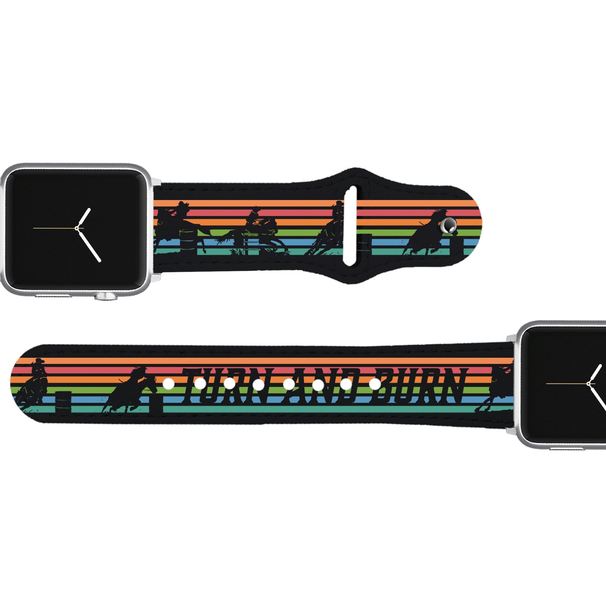 Turn And Burn Leather Apple Watch Band Apple Watch Band - Leather C4 BELTS