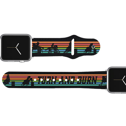 Turn And Burn Leather Apple Watch Band Apple Watch Band - Leather C4 BELTS