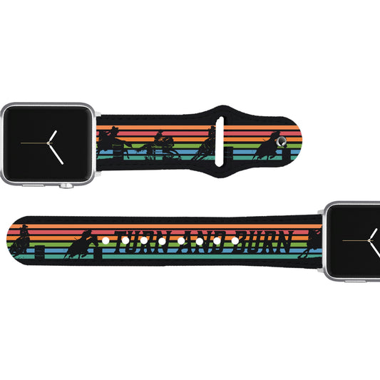 Turn And Burn Leather Apple Watch Band Apple Watch Band - Leather C4 BELTS