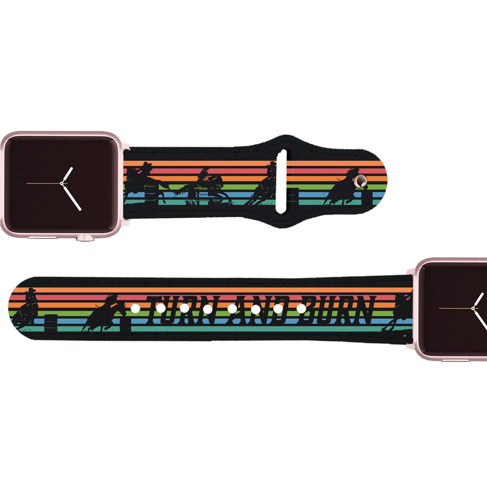 Turn And Burn Leather Apple Watch Band Apple Watch Band - Leather C4 BELTS