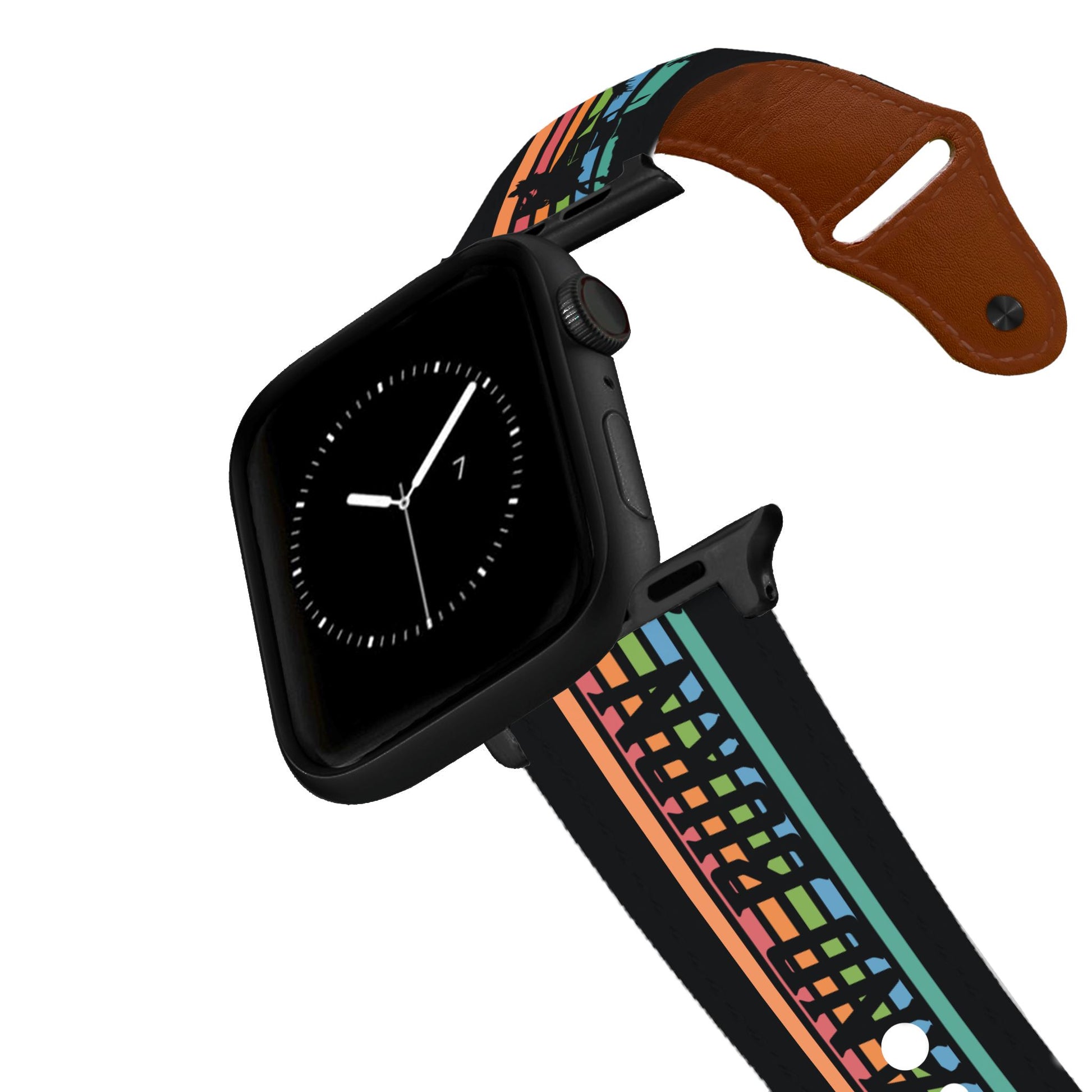 Turn And Burn Leather Apple Watch Band Apple Watch Band - Leather C4 BELTS