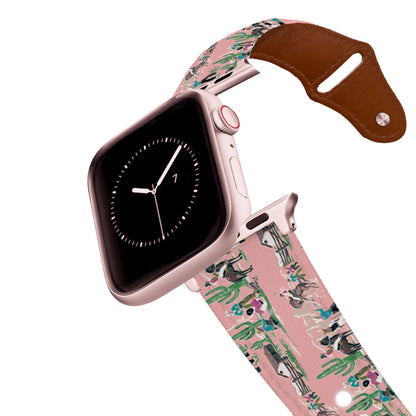 Vintage Cowboy Pink Leather Apple Watch Band Apple Watch Band - Leather C4 BELTS