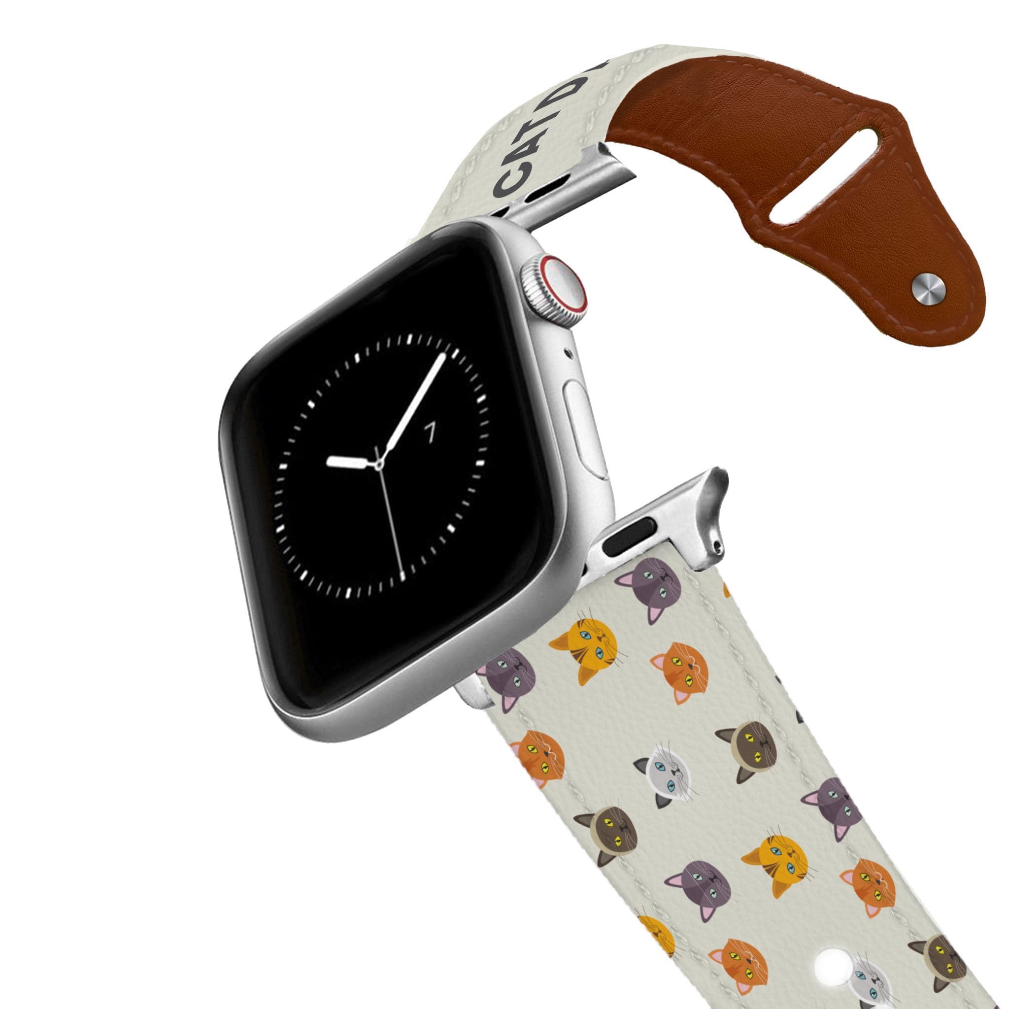 Cat Dad Leather Apple Watch Band Apple Watch Band - Leather C4 BELTS