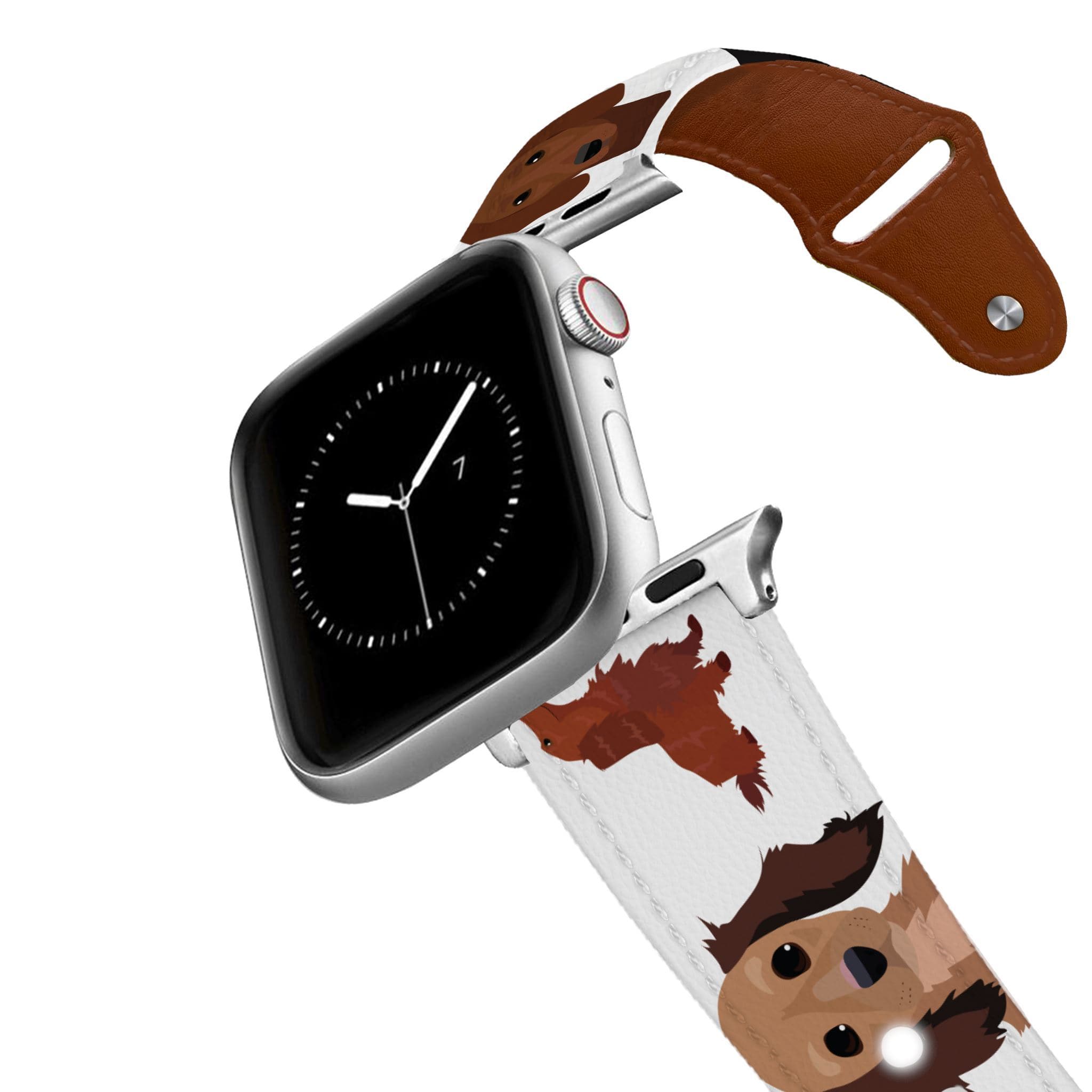 Dachshund Leather Apple Watch Band Apple Watch Band - Leather C4 BELTS