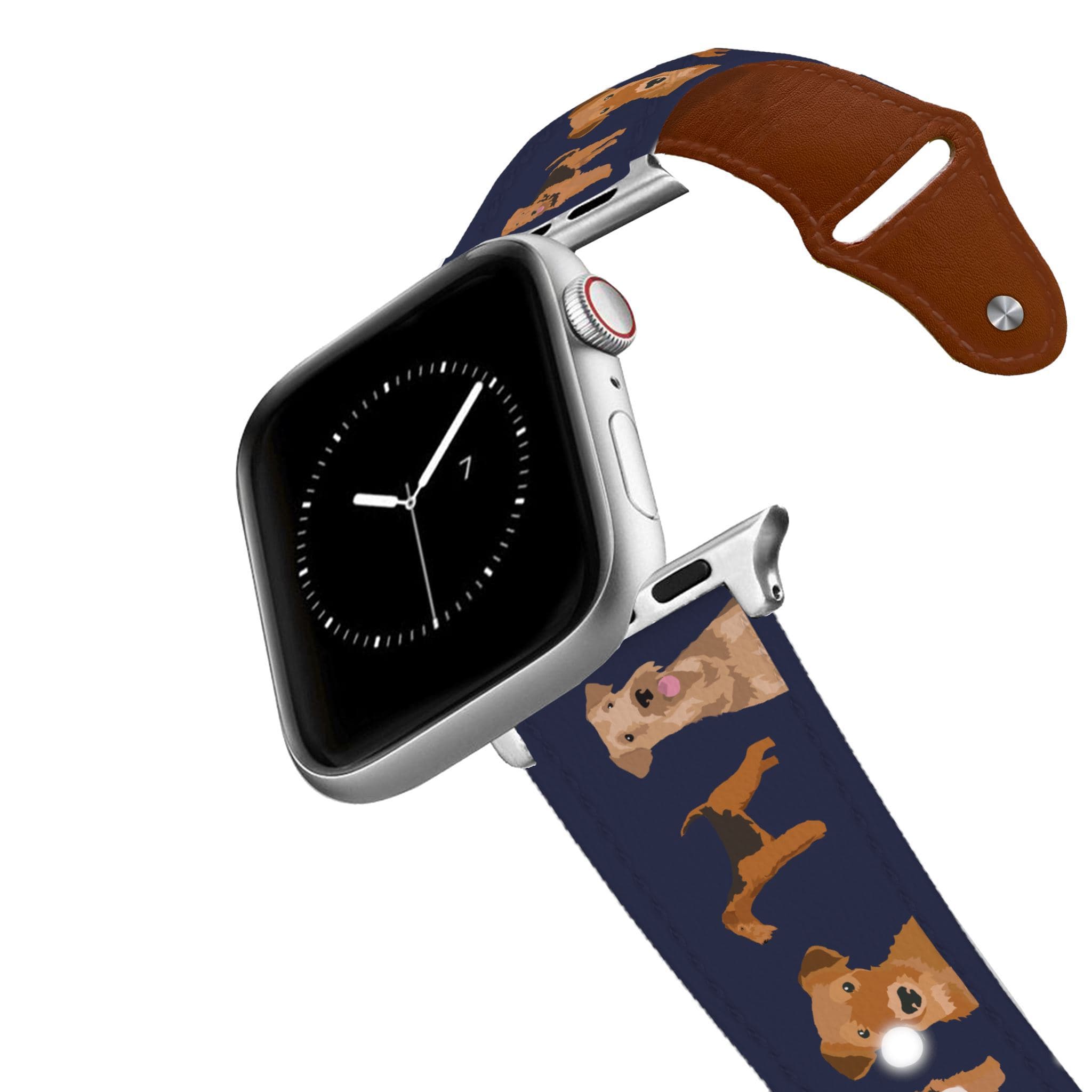 Airedale Terrier Leather Apple Watch Band Apple Watch Band - Leather C4 BELTS