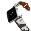 American Eskimo Dog Leather Apple Watch Band Apple Watch Band - Leather C4 BELTS