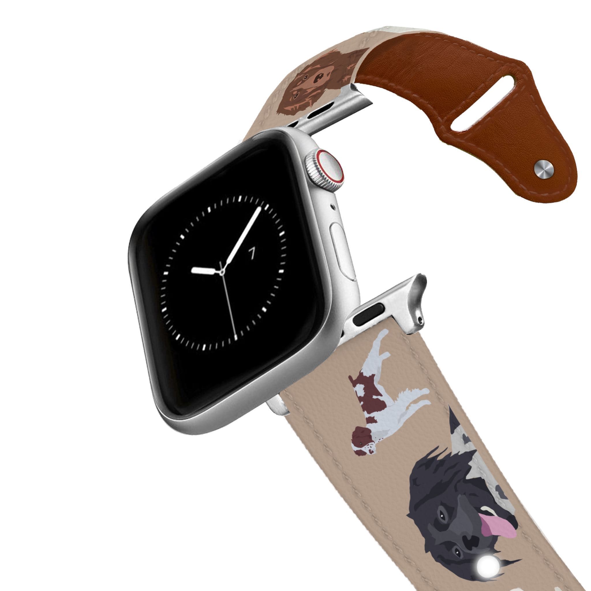 Brittany Spaniel Leather Apple Watch Band Apple Watch Band - Leather C4 BELTS