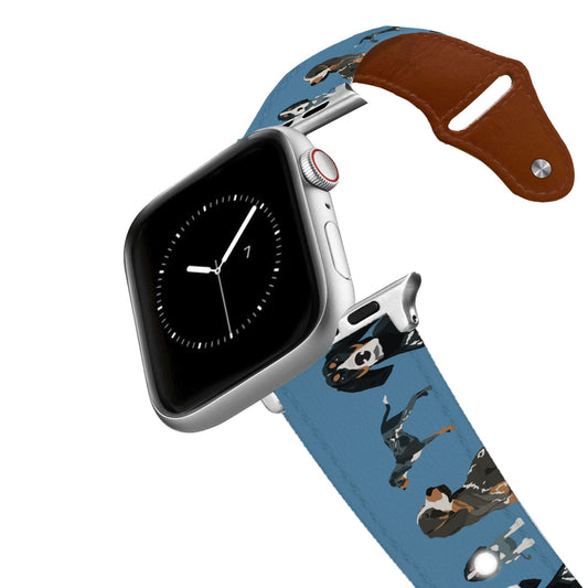Bluetick Coonhound Leather Apple Watch Band Apple Watch Band - Leather C4 BELTS