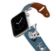 Catahoula Leopard Leather Apple Watch Band Apple Watch Band - Leather C4 BELTS