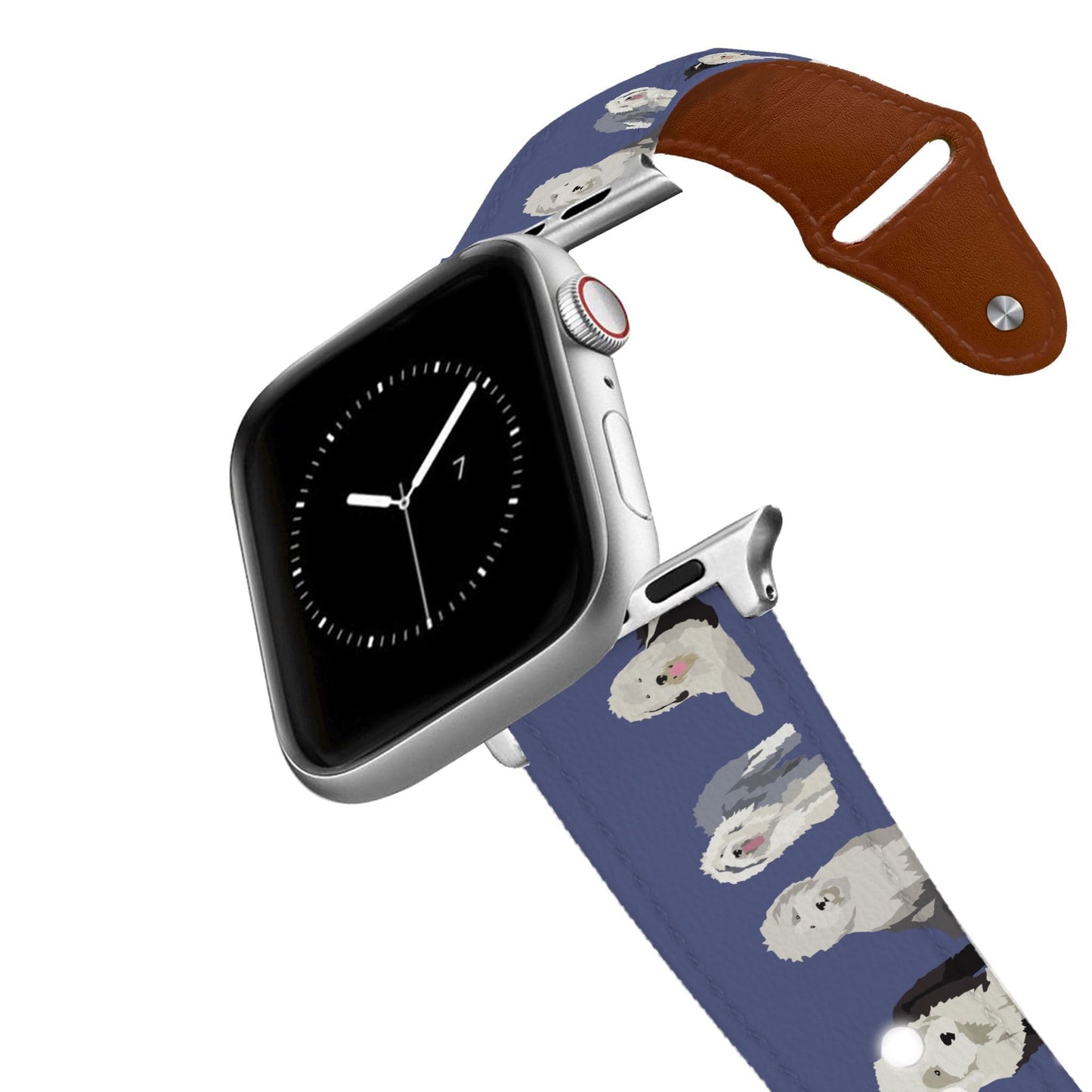 Old English Sheepdog Leather Apple Watch Band Apple Watch Band - Leather C4 BELTS