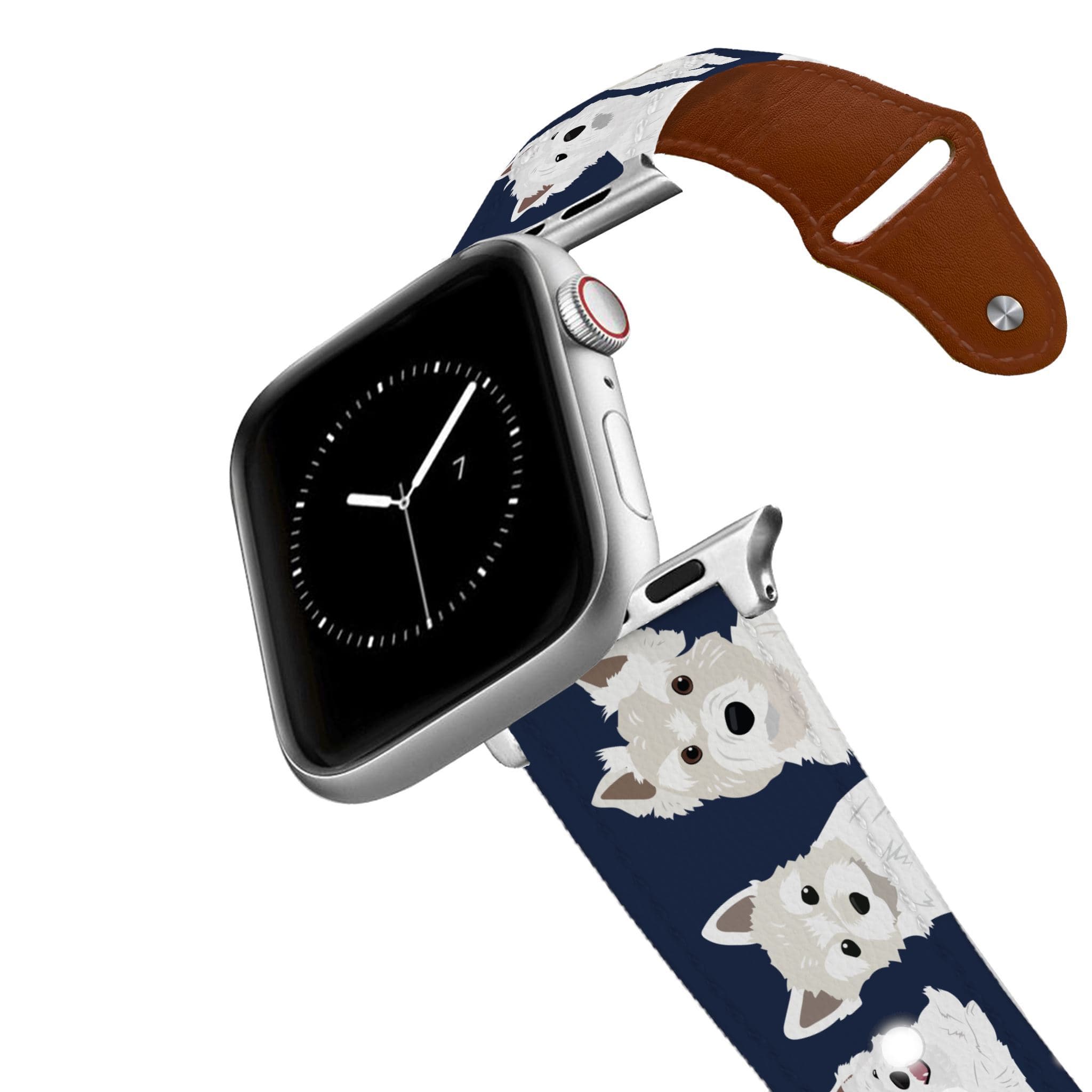 West Highland Terrier Leather Apple Watch Band Apple Watch Band - Leather C4 BELTS