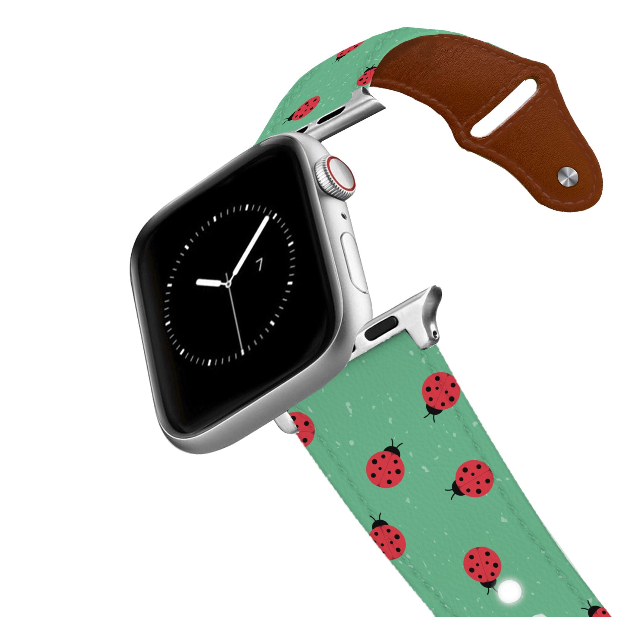 Ladybugs Leather Apple Watch Band Apple Watch Band - Leather C4 BELTS