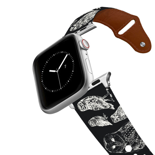 Owls Leather Apple Watch Band Apple Watch Band - Leather C4 BELTS