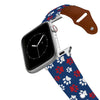 Pawtriot Navy Leather Apple Watch Band Apple Watch Band - Leather C4 BELTS