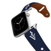 Veterinarian Navy Leather Apple Watch Band Apple Watch Band - Leather C4 BELTS