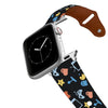 Arcade Black Leather Apple Watch Band Apple Watch Band - Leather C4 BELTS