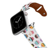 Cupcakes Time Leather Apple Watch Band Apple Watch Band - Leather C4 BELTS