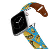 Tacos Blue Leather Apple Watch Band Apple Watch Band - Leather C4 BELTS