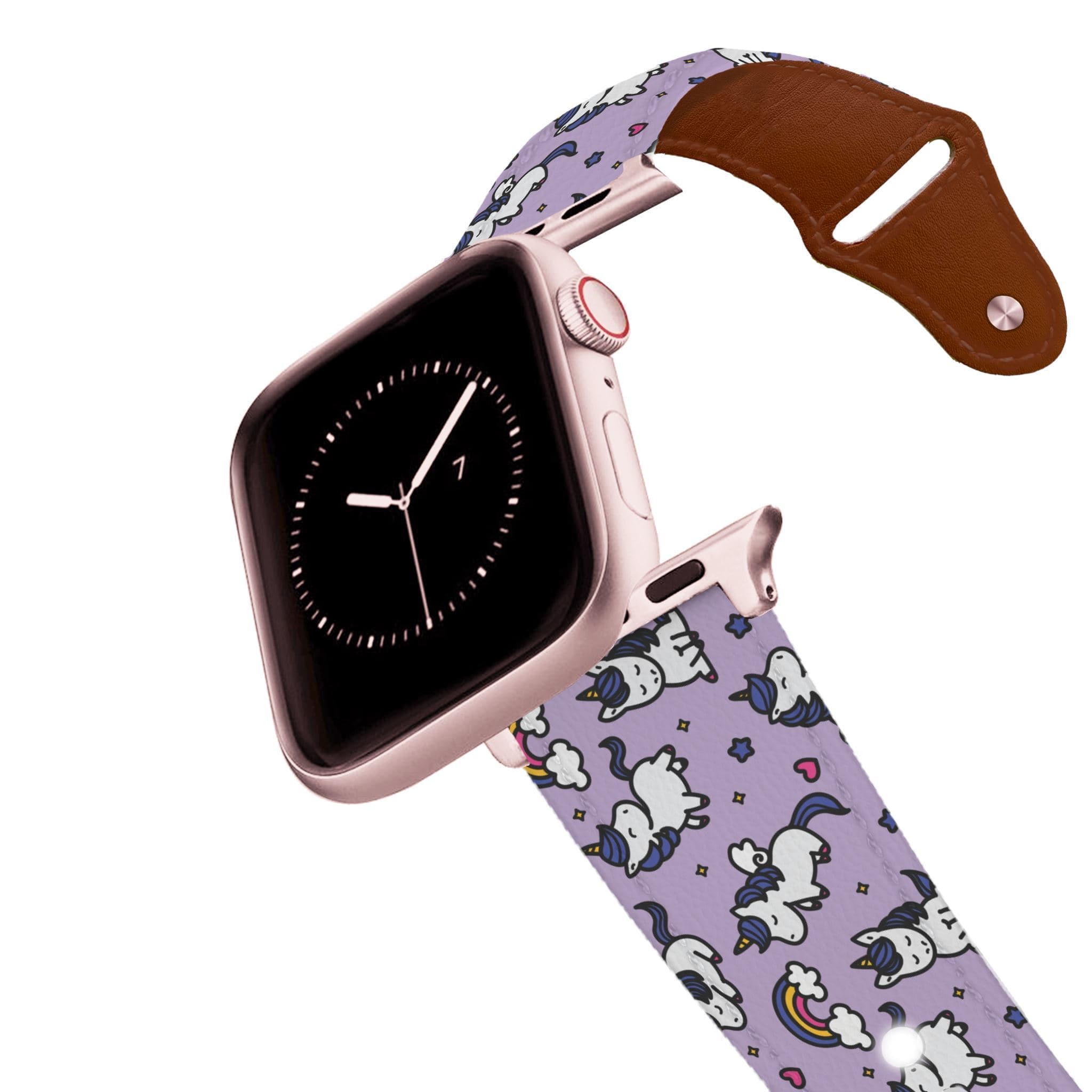 Unicorn Bed Time Leather Apple Watch Band Apple Watch Band - Leather C4 BELTS
