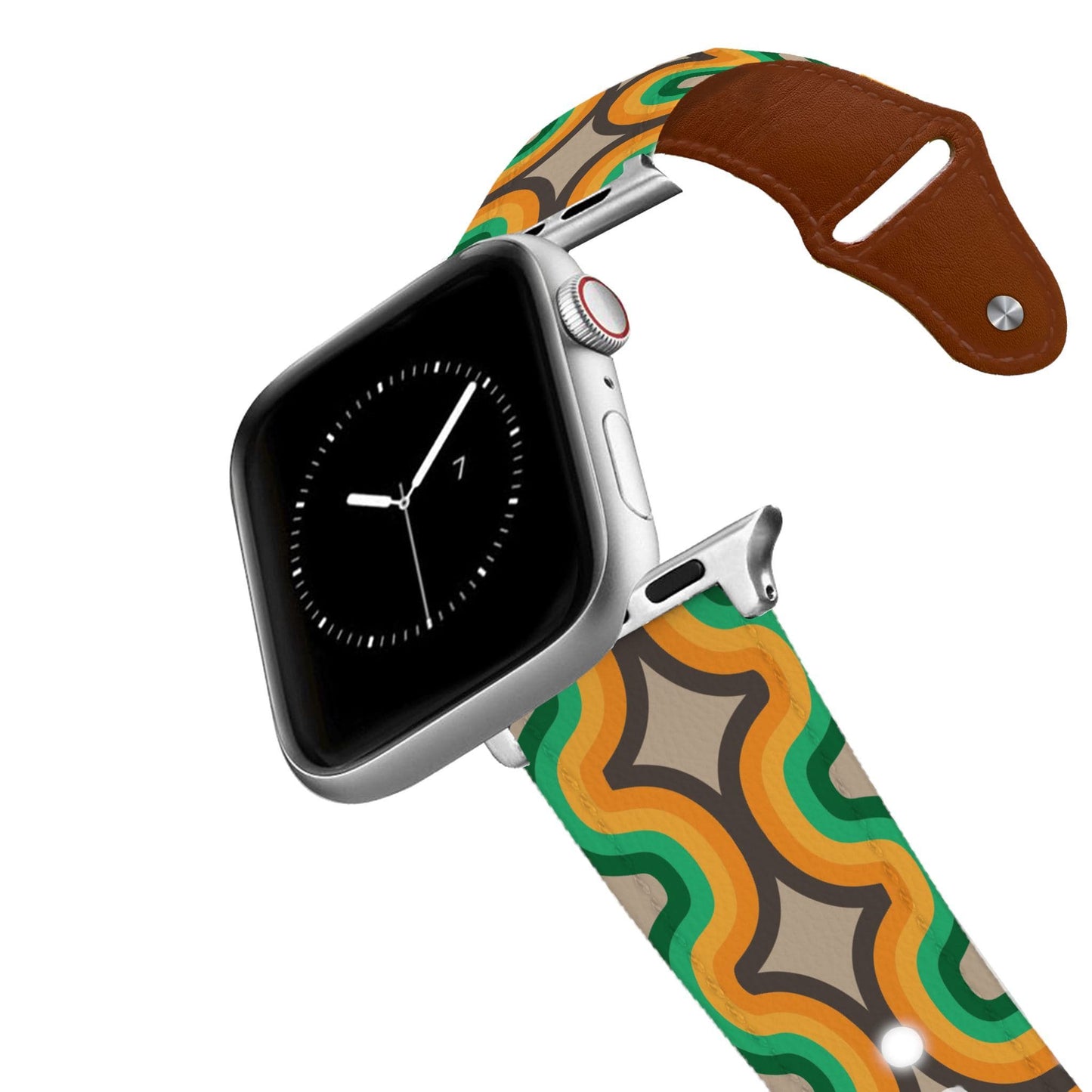 Vintage Wave Leather Apple Watch Band Apple Watch Band - Leather C4 BELTS