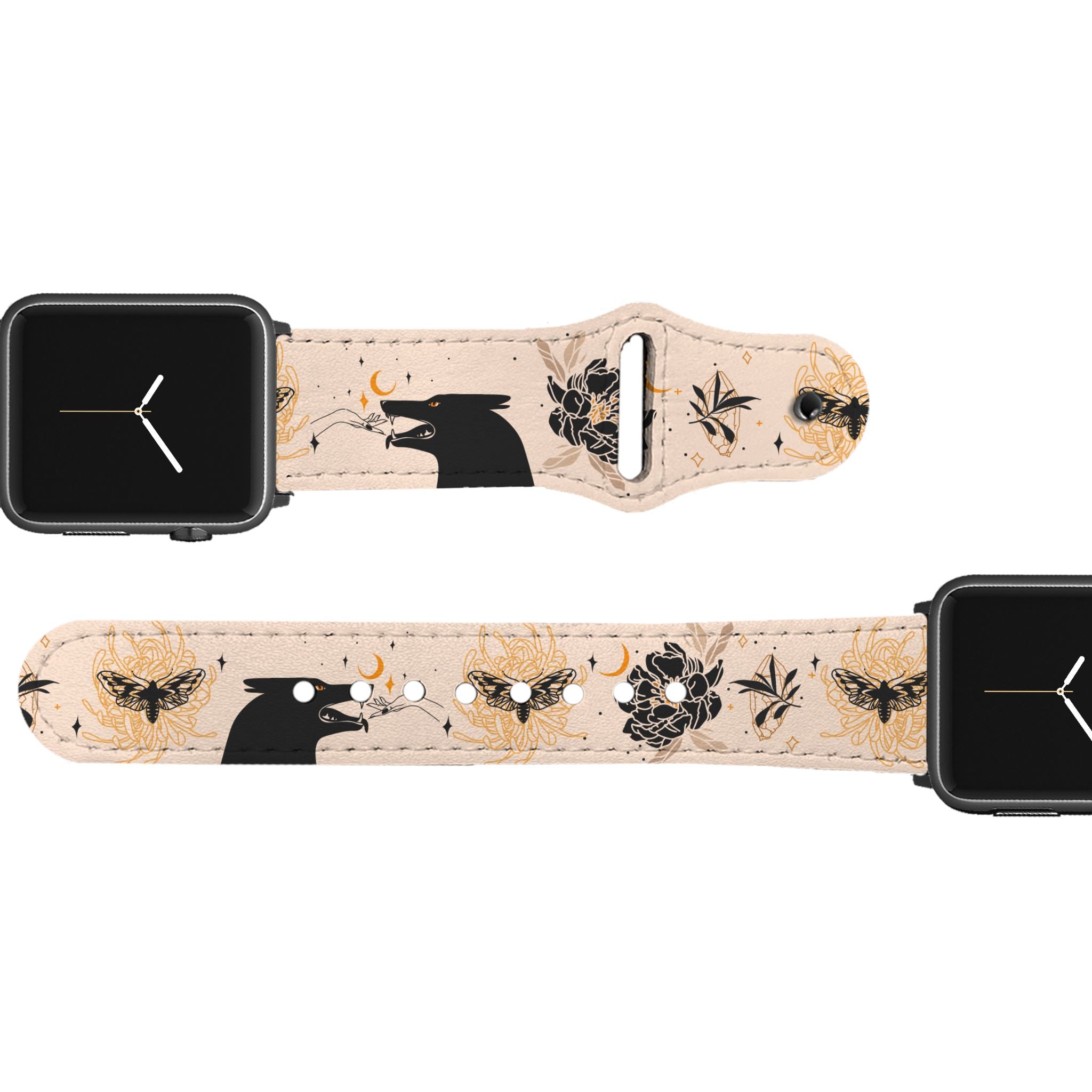 Wolf Child Leather Apple Watch Band Apple Watch Band - Leather C4 BELTS