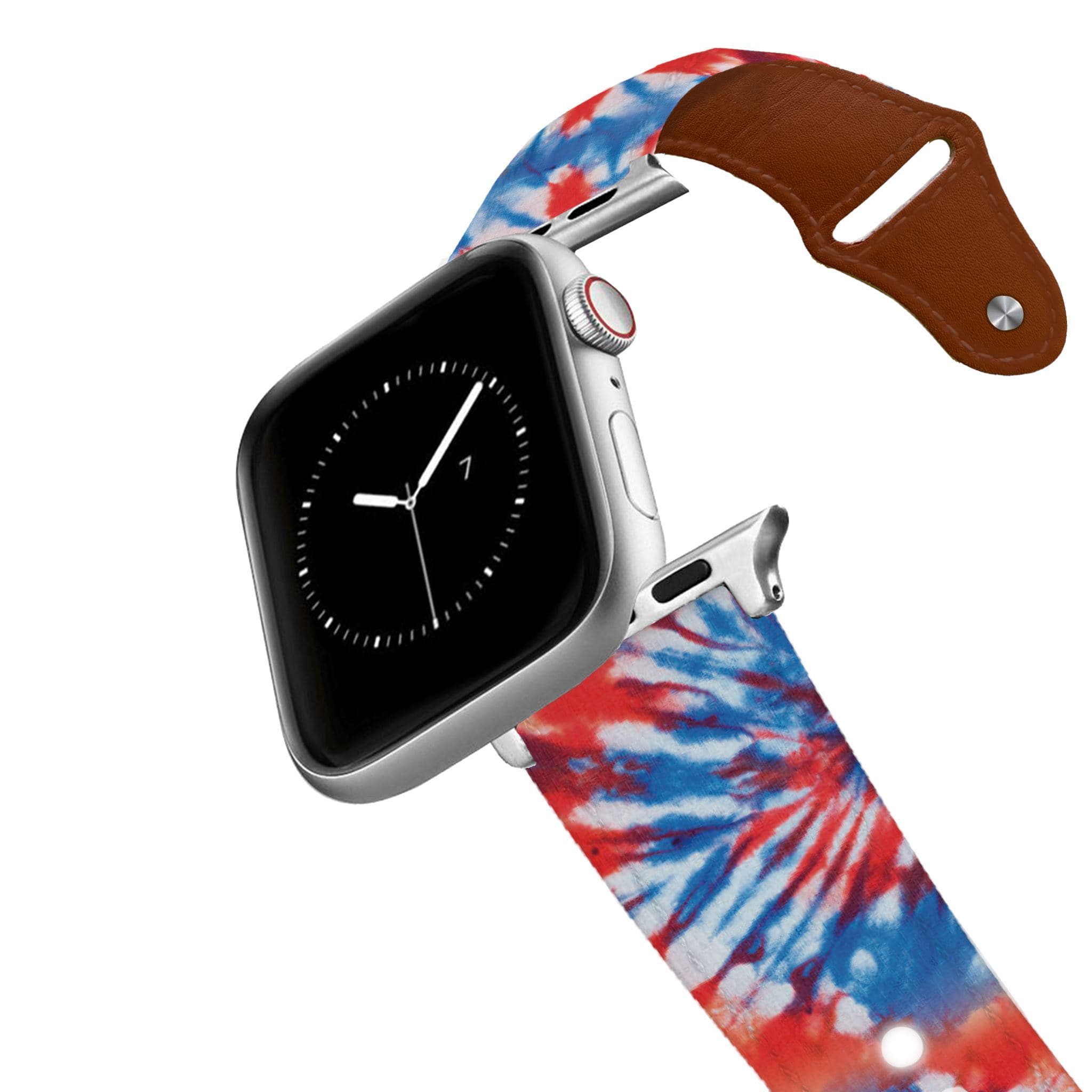 Americana Tie Dye Leather Apple Watch Band Apple Watch Band - Leather C4 BELTS