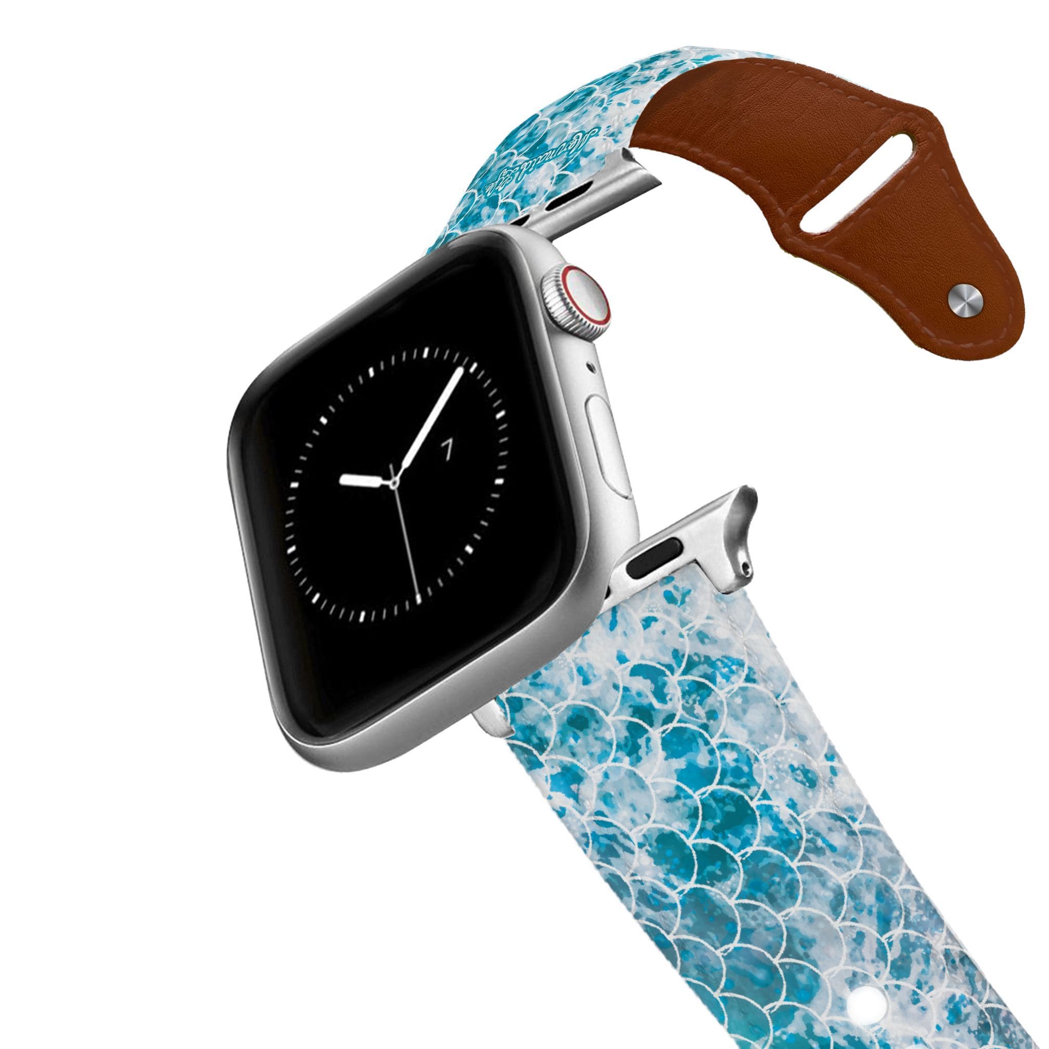 Mermaid Life - Ocean Wave Leather Apple Watch Band Apple Watch Band - Leather C4 BELTS