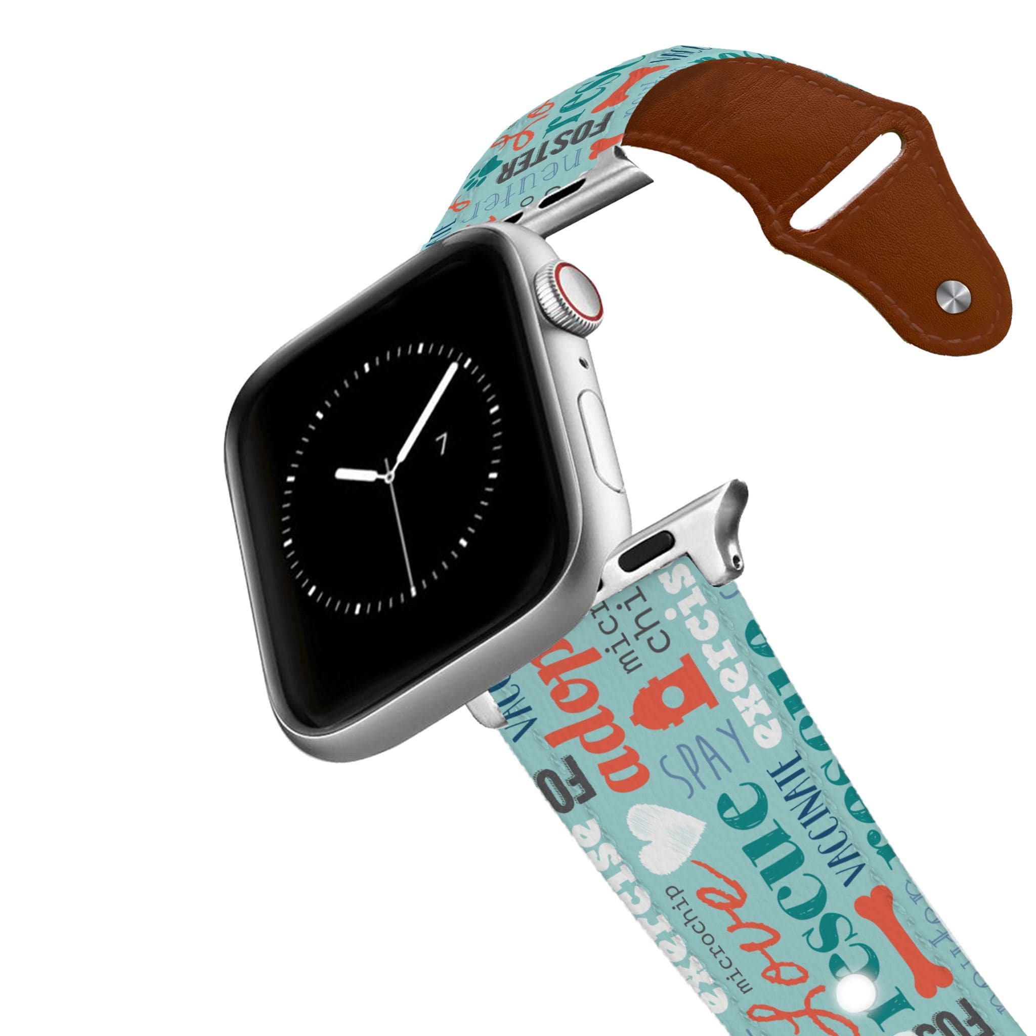 Teaching Words Leather Apple Watch Band Apple Watch Band - Leather C4 BELTS