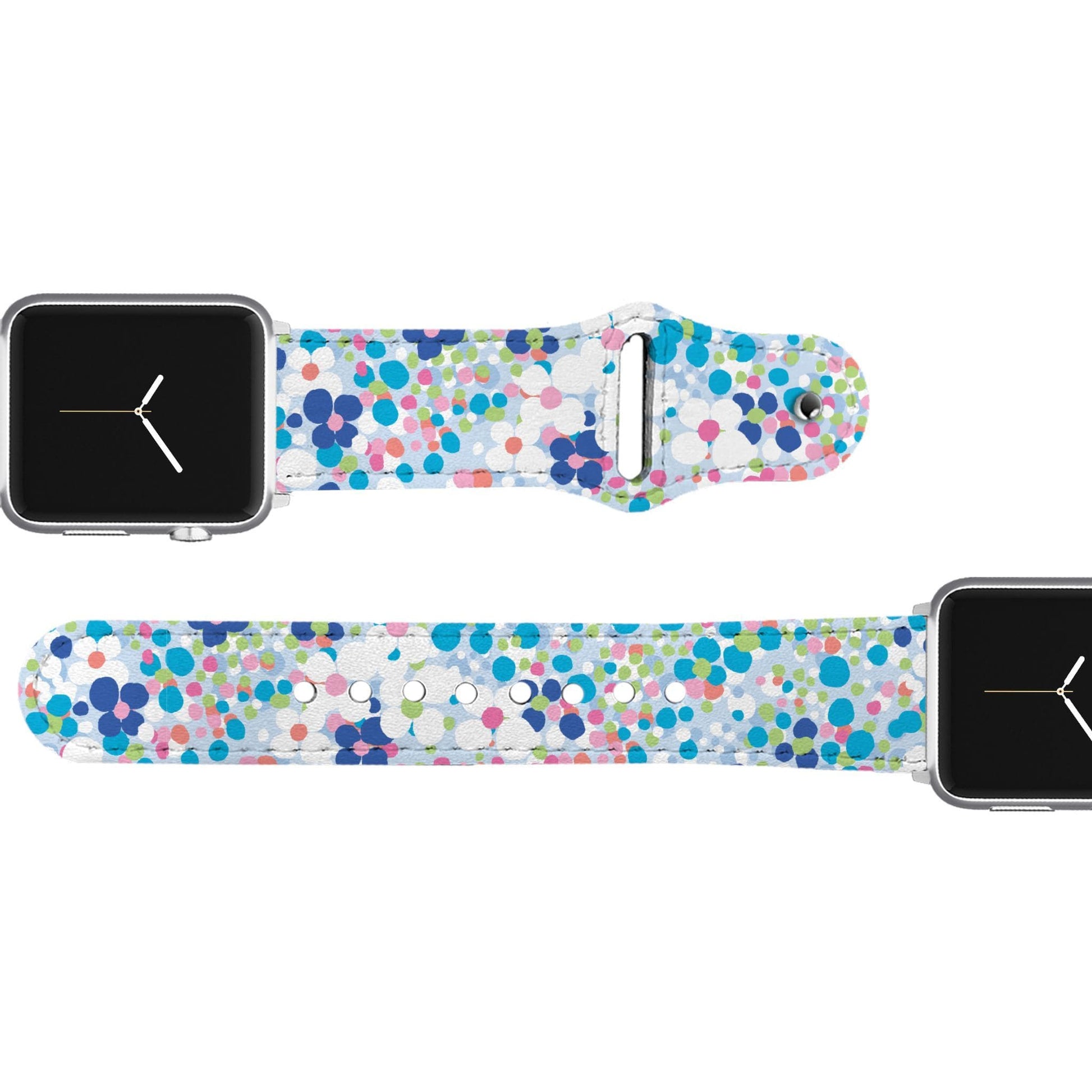SanSoleil™ - Flower Power Leather Apple Watch Band Apple Watch Band - Leather C4 BELTS