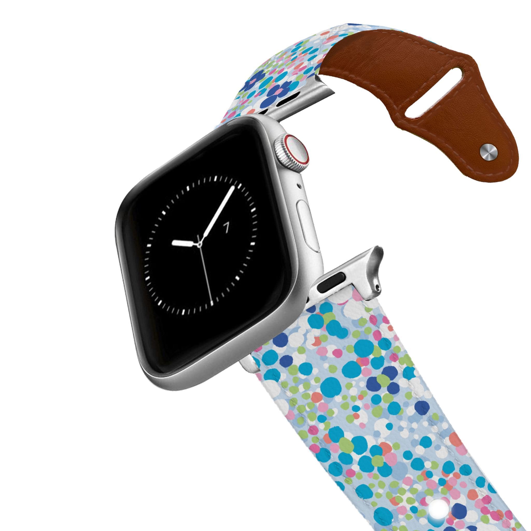 SanSoleil™ - Flower Power Leather Apple Watch Band Apple Watch Band - Leather C4 BELTS