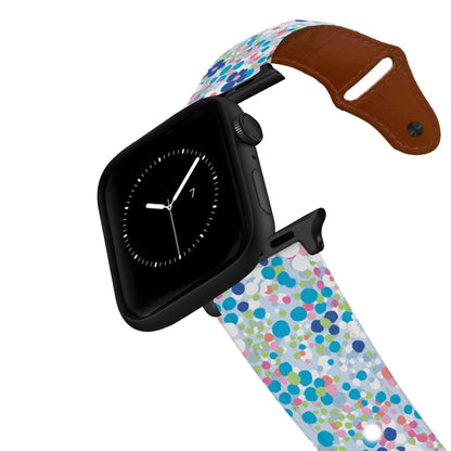 SanSoleil™ - Flower Power Leather Apple Watch Band Apple Watch Band - Leather C4 BELTS